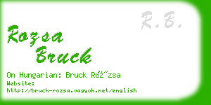 rozsa bruck business card